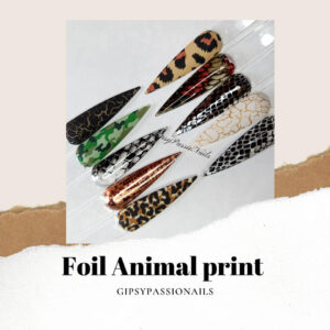 Set Foil Animal Print
