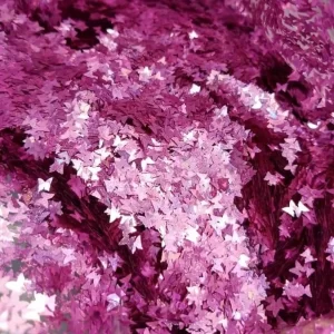 Decoración Mariposa Morada Holográfica
