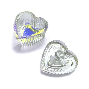 Godete Corazon con Tapa Cristal