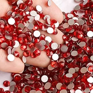 Cartera Cristal Redondo Mixto Rojo