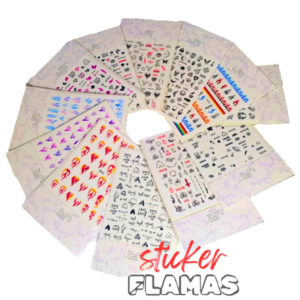 Sticker Flama Mixto (Paquete)