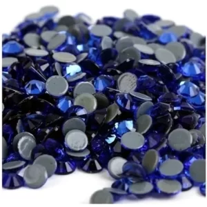 Cartera Cristal Redondo Mixto Azul