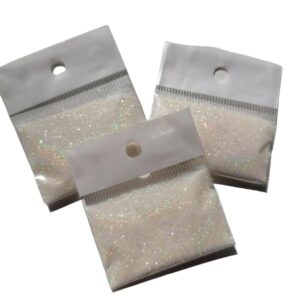 Decoracion Glitter Blanco Tornasol
