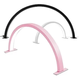 Lampara Media Luna con Cristales