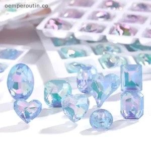 Cristal Grande Mixto para Uñas (Paquete)