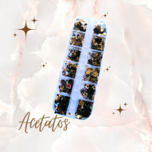 Acetato Negro Dorado (Paquete)